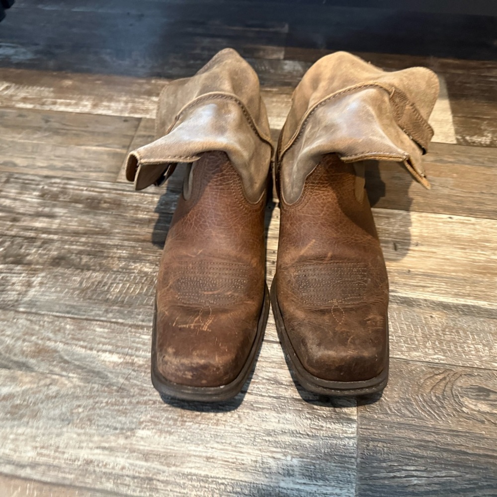 Men's Brown Leather Work Boots